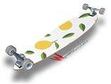 Lemon Leaves White - Decal Style Vinyl Wrap Skin fits Longboard Skateboards up to 10"x42" (LONGBOARD NOT INCLUDED)