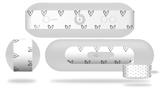 Decal Style Wrap Skin fits Beats Pill Plus Hearts Gray (BEATS PILL NOT INCLUDED)