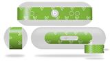 Decal Style Wrap Skin fits Beats Pill Plus Hearts Green On White (BEATS PILL NOT INCLUDED)