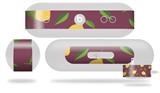 Decal Style Wrap Skin fits Beats Pill Plus Lemon Leaves Burgandy (BEATS PILL NOT INCLUDED)