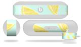 Decal Style Wrap Skin compatible with Beats Pill Plus Lemons Blue (BEATS PILL NOT INCLUDED)
