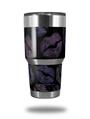 Skin Decal Wrap for Yeti Tumbler Rambler 30 oz Purple And Black Lips (TUMBLER NOT INCLUDED)