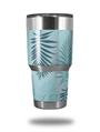 Skin Decal Wrap for Yeti Tumbler Rambler 30 oz Palms 01 Blue On Blue (TUMBLER NOT INCLUDED)