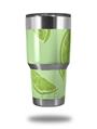 Skin Decal Wrap compatible with Yeti Tumbler Rambler 30 oz Limes Green (TUMBLER NOT INCLUDED)
