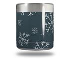 Skin Decal Wrap for Yeti Rambler Lowball - Winter Snow Dark Blue