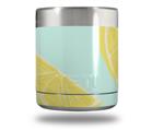 Skin Decal Wrap compatible with Yeti Rambler Lowball - Lemons Blue (YETI NOT INCLUDED)