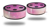Skin Wrap Decal Set 2 Pack compatible with Amazon Echo Dot 2 Dynamic Cotton Candy Galaxy (2nd Generation ONLY - Echo NOT INCLUDED)