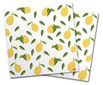WraptorSkinz Vinyl Craft Cutter Designer 12x12 Sheets Lemon Leaves White - 2 Pack