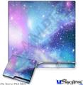 Decal Skin compatible with Sony PS3 Slim Dynamic Blue Galaxy