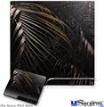 Decal Skin compatible with Sony PS3 Slim Dark Palm Leaves