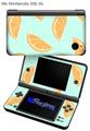 Oranges Blue - Decal Style Skin compatible with Nintendo DSi XL (DSi SOLD SEPARATELY)
