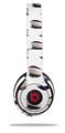 Skin Decal Wrap compatible with Beats Solo 2 WIRED Headphones Face Dark Purple (HEADPHONES NOT INCLUDED)