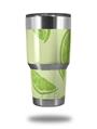 Skin Decal Wrap compatible with Yeti Tumbler Rambler 30 oz Limes Yellow (TUMBLER NOT INCLUDED)