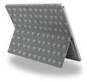 Hearts Gray On White - Decal Style Vinyl Skin fits Microsoft Surface Pro 4 (SURFACE NOT INCLUDED)