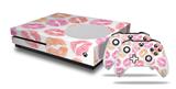 WraptorSkinz Decal Skin Wrap Set works with 2016 and newer XBOX One S Console and 2 Controllers Pink Orange Lips