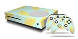 WraptorSkinz Decal Skin Wrap Set works with 2016 and newer XBOX One S Console and 2 Controllers Lemons Blue