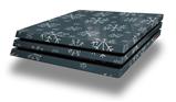 Vinyl Decal Skin Wrap compatible with Sony PlayStation 4 Pro Console Winter Snow Dark Blue (PS4 NOT INCLUDED)