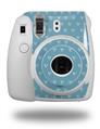 WraptorSkinz Skin Decal Wrap compatible with Fujifilm Mini 8 Camera Hearts Blue On White (CAMERA NOT INCLUDED)