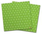 WraptorSkinz Vinyl Craft Cutter Designer 12x12 Sheets Hearts Green On White - 2 Pack
