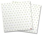 WraptorSkinz Vinyl Craft Cutter Designer 12x12 Sheets Hearts Green - 2 Pack