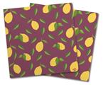 WraptorSkinz Vinyl Craft Cutter Designer 12x12 Sheets Lemon Leaves Burgandy - 2 Pack
