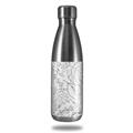 Skin Decal Wrap for RTIC Water Bottle 17oz Fall Black On White (BOTTLE NOT INCLUDED)