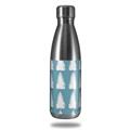 Skin Decal Wrap for RTIC Water Bottle 17oz Winter Trees Blue (BOTTLE NOT INCLUDED)