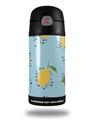 Skin Decal Wrap for Thermos Funtainer 12oz Bottle Lemon Blue (BOTTLE NOT INCLUDED) by WraptorSkinz