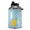 Skin Decal Wrap for 2017 RTIC One Gallon Jug Lemon Blue (Jug NOT INCLUDED) by WraptorSkinz