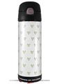 Skin Decal Wrap for Thermos Funtainer 16oz Bottle Hearts Green (BOTTLE NOT INCLUDED) by WraptorSkinz