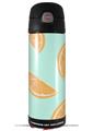 Skin Decal Wrap compatible with Thermos Funtainer 16oz Bottle Oranges Blue (BOTTLE NOT INCLUDED) by WraptorSkinz