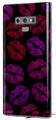 Decal style Skin Wrap compatible with Samsung Galaxy Note 9 Red Pink And Black Lips