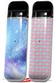 Skin Decal Wrap 2 Pack for Smok Novo v1 Dynamic Blue Galaxy VAPE NOT INCLUDED