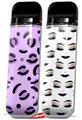 Skin Decal Wrap 2 Pack for Smok Novo v1 Purple Cheetah VAPE NOT INCLUDED