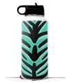 Skin Wrap Decal compatible with Hydro Flask Wide Mouth Bottle 32oz Teal Tiger (BOTTLE NOT INCLUDED)