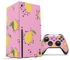 WraptorSkinz Skin Wrap compatible with the 2020 XBOX Series X Console and Controller Lemon Pink (XBOX NOT INCLUDED)