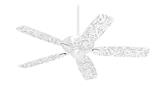 Fall Black On White - Ceiling Fan Skin Kit fits most 42 inch fans (FAN and BLADES SOLD SEPARATELY)