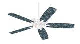 Winter Snow Dark Blue - Ceiling Fan Skin Kit fits most 42 inch fans (FAN and BLADES SOLD SEPARATELY)