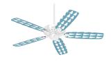 Winter Trees Blue - Ceiling Fan Skin Kit fits most 42 inch fans (FAN and BLADES SOLD SEPARATELY)