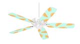 Oranges Blue - Ceiling Fan Skin Kit fits most 42 inch fans (FAN and BLADES SOLD SEPARATELY)