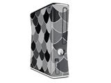 Scales Black Decal Style Skin for XBOX 360 Slim Vertical