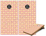 Cornhole Game Board Vinyl Skin Wrap Kit - Premium Laminated - Donuts Yellow fits 24x48 game boards (GAMEBOARDS NOT INCLUDED)