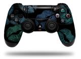 WraptorSkinz Skin compatible with Sony PS4 Dualshock Controller PlayStation 4 Original Slim and Pro Blue Green And Black Lips (CONTROLLER NOT INCLUDED)
