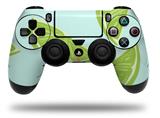 WraptorSkinz Skin compatible with Sony PS4 Dualshock Controller PlayStation 4 Original Slim and Pro Limes Blue (CONTROLLER NOT INCLUDED)
