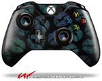 Decal Skin Wrap fits Microsoft XBOX One Wireless Controller Blue Green And Black Lips