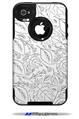 Fall Black On White - Decal Style Vinyl Skin fits Otterbox Commuter iPhone4/4s Case (CASE SOLD SEPARATELY)