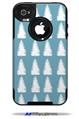 Winter Trees Blue - Decal Style Vinyl Skin fits Otterbox Commuter iPhone4/4s Case (CASE SOLD SEPARATELY)