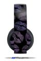 Vinyl Decal Skin Wrap compatible with Original Sony PlayStation 4 Gold Wireless Headphones Purple And Black Lips (PS4 HEADPHONES  NOT INCLUDED)