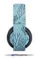 Vinyl Decal Skin Wrap compatible with Original Sony PlayStation 4 Gold Wireless Headphones Sea Blue (PS4 HEADPHONES  NOT INCLUDED)