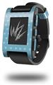 Hearts Blue On White - Decal Style Skin fits original Pebble Smart Watch (WATCH SOLD SEPARATELY)